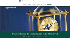 Desktop Screenshot of haller-clock.com